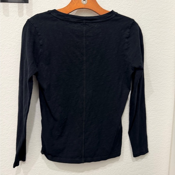 J. Crew Elegant Black Long Sleeve Tee - Picture 3 of 3